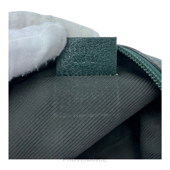 🔴 Gucci Zip Pouch - GG Canvas Forest Green - Picture 8 of 8